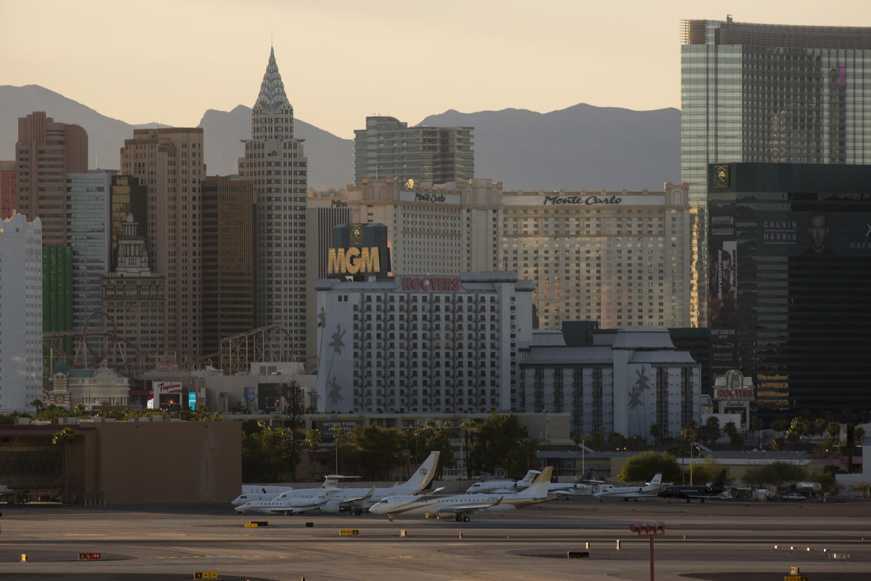 Aviones privados en el Aeropuerto Internacional Harry Reid en Las Vegas, el 24 de agosto de 2017. (Bridget Bennett/The New York Times)
