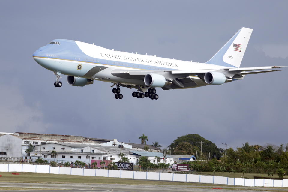 President Barack Obama arrives aboard Air Force One at José Martí International Airport for a 48-hour visit March 20, 2016, in Havana. Obama was the first president in nearly 90 years to visit Cuba, the last one being Calvin Coolidge. (Photo: Sven Creutzmann/Mambo Photography/Getty Images)