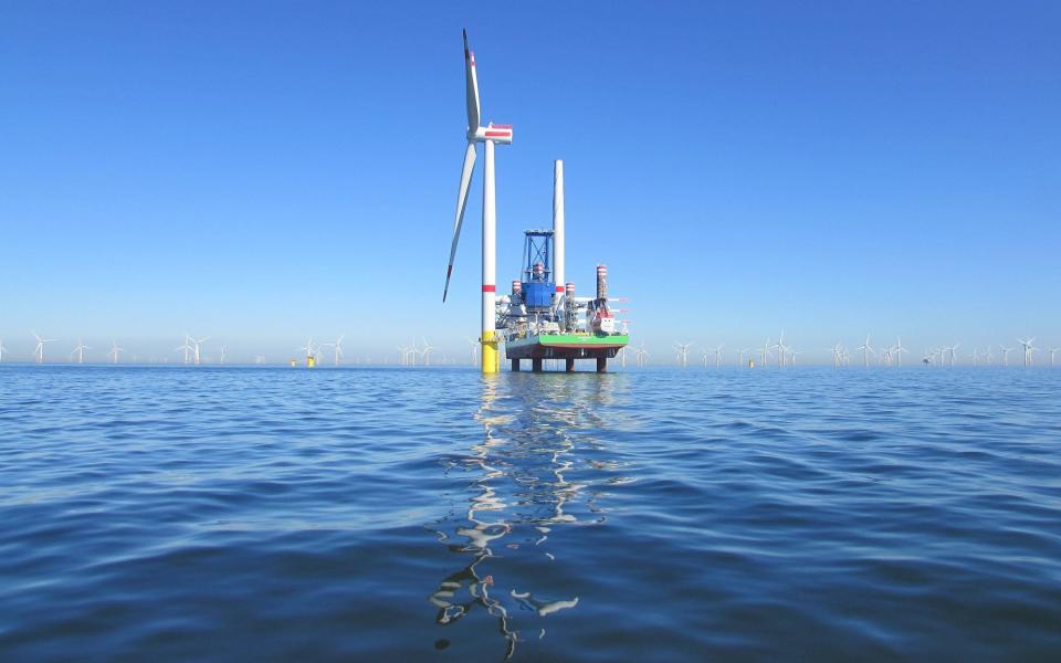 The Rentel offshore wind farm in the North Sea