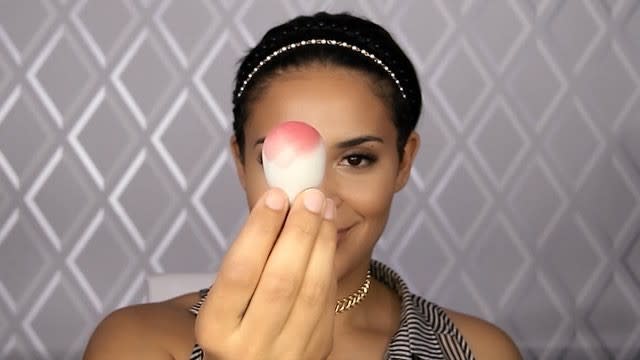 32) Blend your blush so you don't look like a doll.