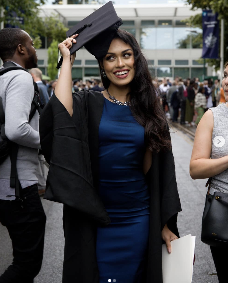 Bhasha Mukherjee graduated from medicine in July, but she's been kicking goals for years. Photo: Instagram/bhasha05