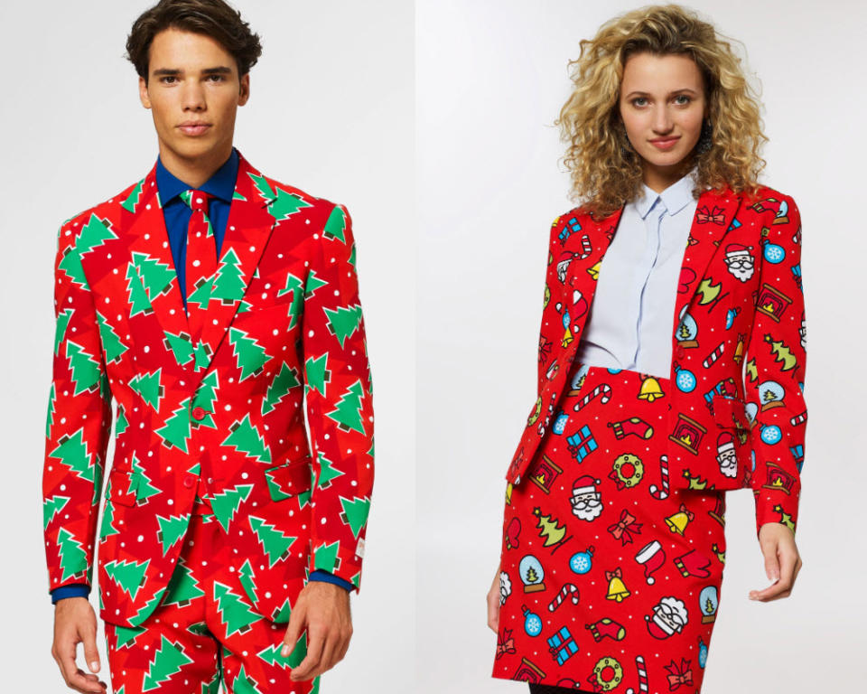 Gerade besonders begehrt: die „Ugly Christmas Suits“ von OppoSuits. (Bild: www.opposuits.de)