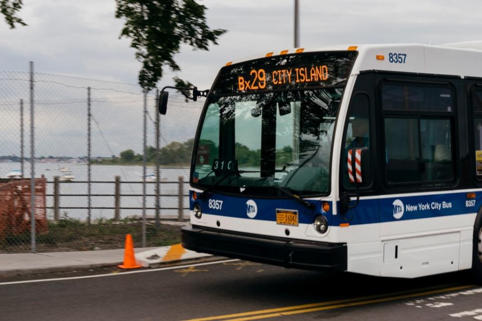 The MTA’s Bx29 bus is the only mass transit option to get on and off City Island in the Bronx. Stefano Giovannini