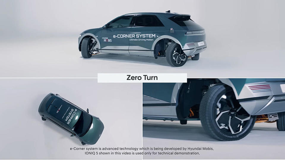 Zero Turn模式可360度轉圈，苗頭不對要烙跑，誰都沒你快！（圖片來源/ Hyundai Mobis）
