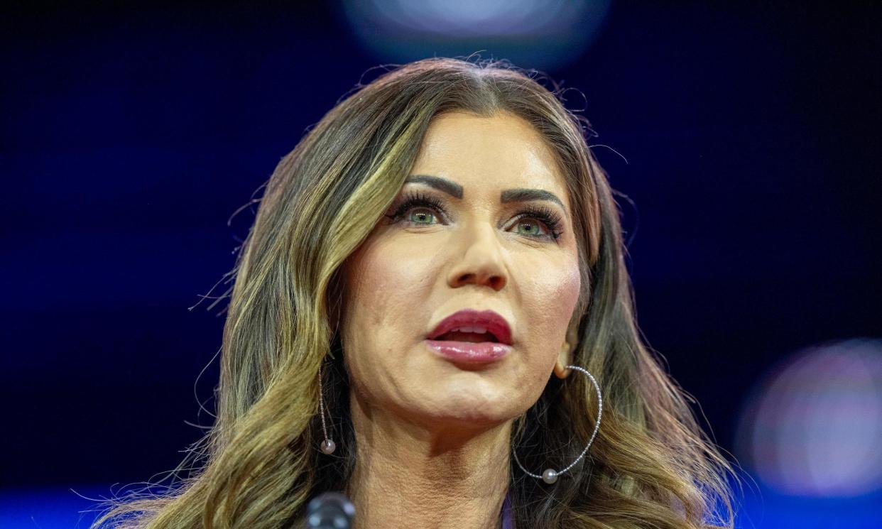 <span>Kristi Noem at CPAC in February.</span><span>Photograph: Alex Brandon/AP</span>