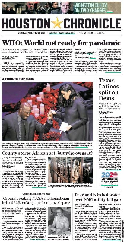 texas houston chronicle front page