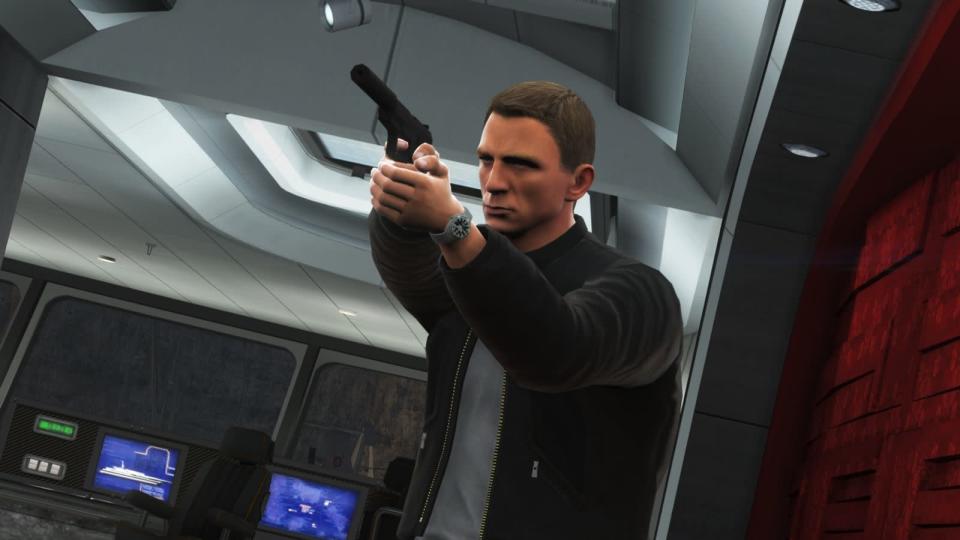 Im Videospielkosmos bediente der Engländer dieselbe Rolle wie im Kino: Als 007 lässt er in Activisions Third-Person-Ballerei "James Bond 007: Blood Stone" die Waffen sprechen. (Bild: Activision)