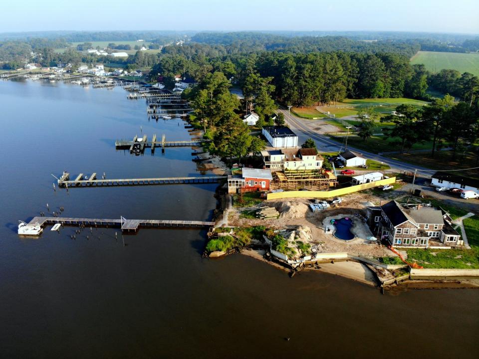 Dock near Millsboro, Delaware.