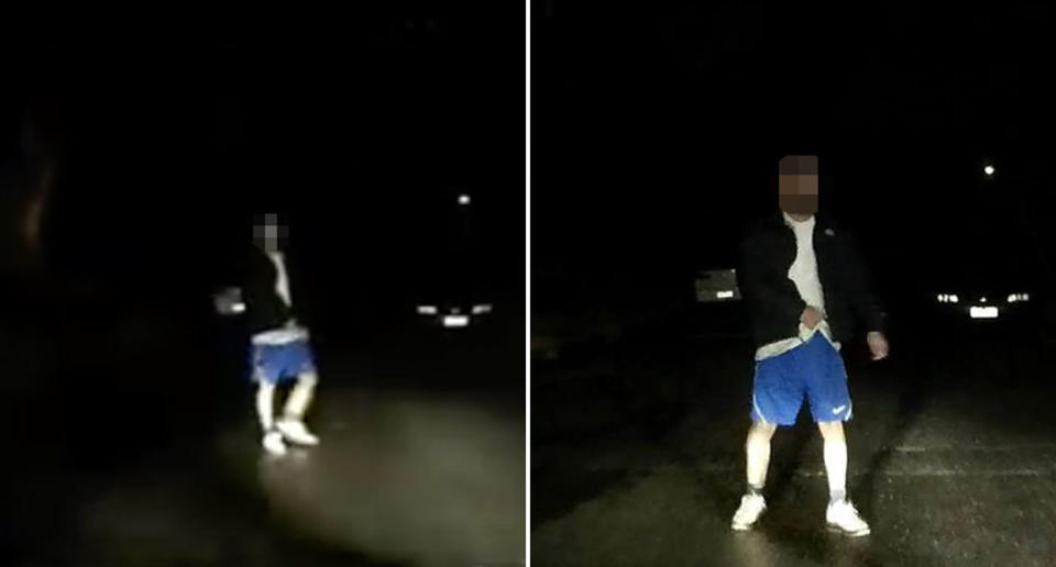 Rich Huynh shared video of the moment he believes a man tried to carjack him in Springvale on Tuesday night. Source: Facebook/ Rich Huynh