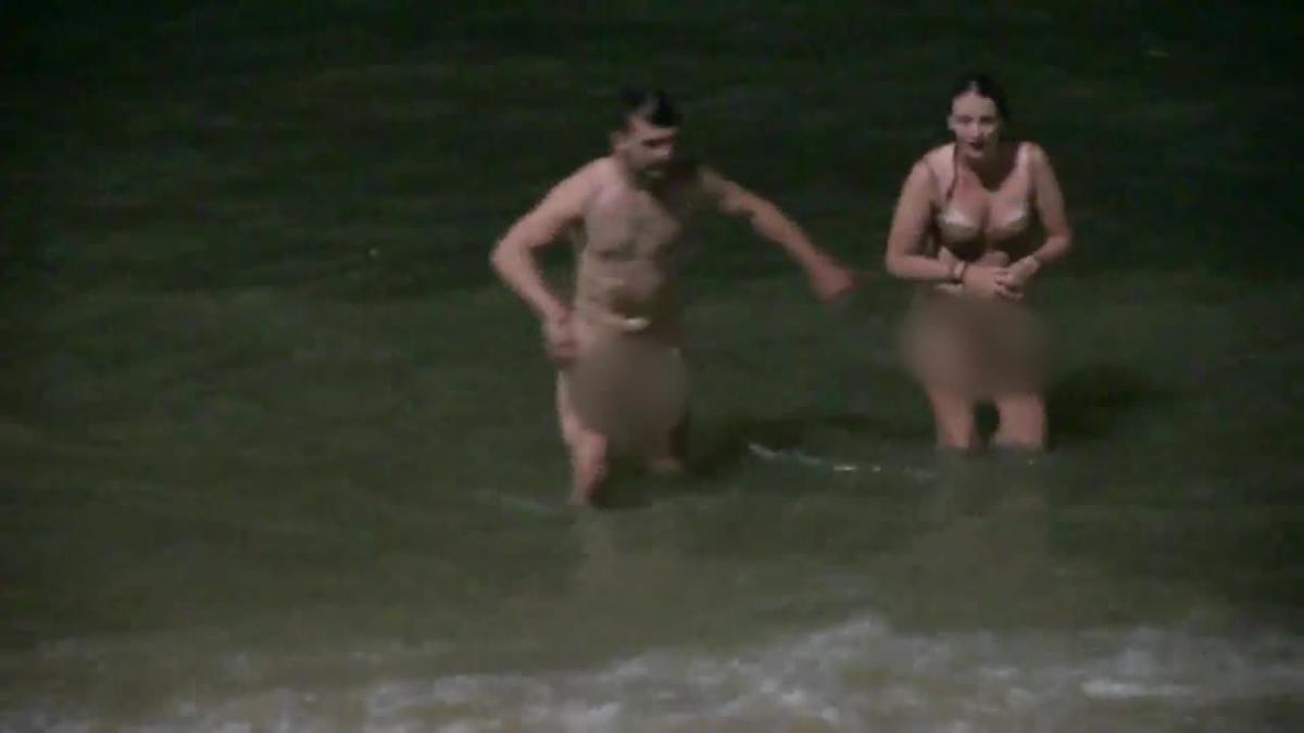 British tourists arrested naked on Thai beach after 'having sex' in the sea