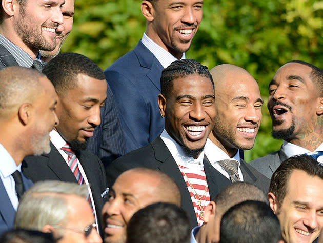 Iman Shumpert, at the White House. (Getty Images)