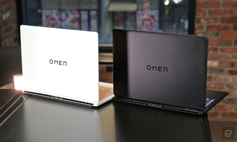 The HP Omen Transcend 14 will be available in two colors: black and white. 