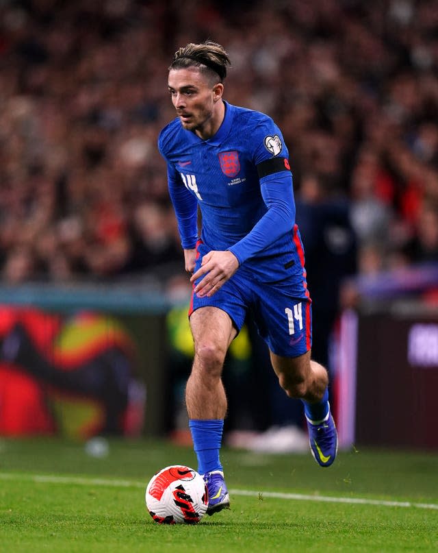 Jack Grealish suffered a knock while on international duty