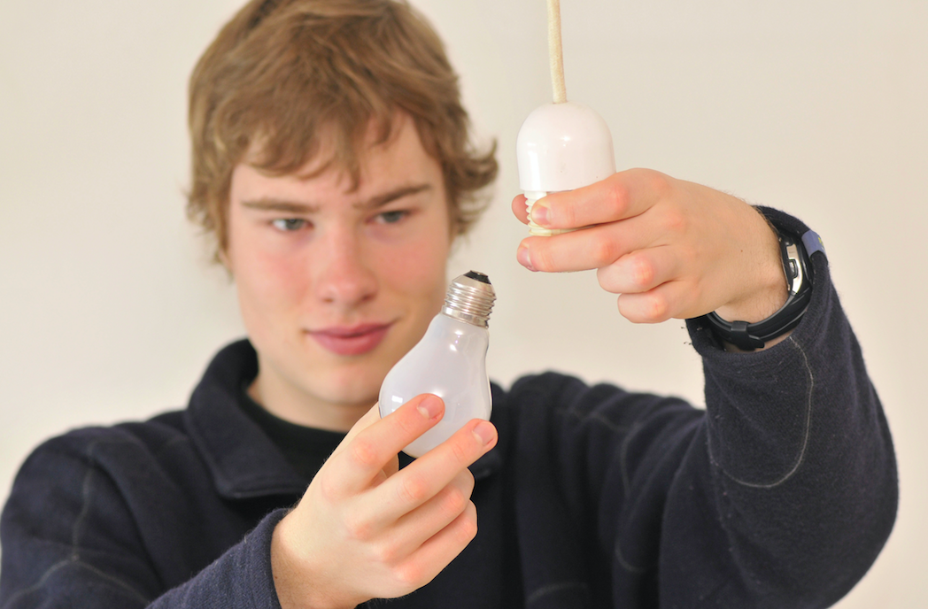 <em>Half of university students don’t know how to change a lightbulb (Rex/posed by model)</em>