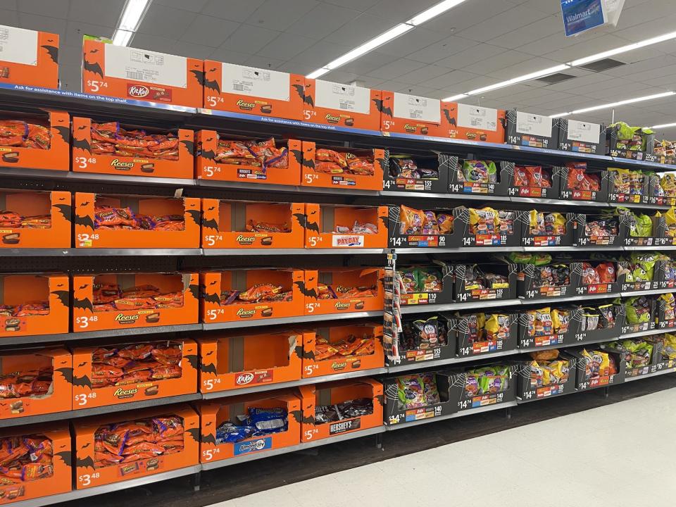 walmart candy display