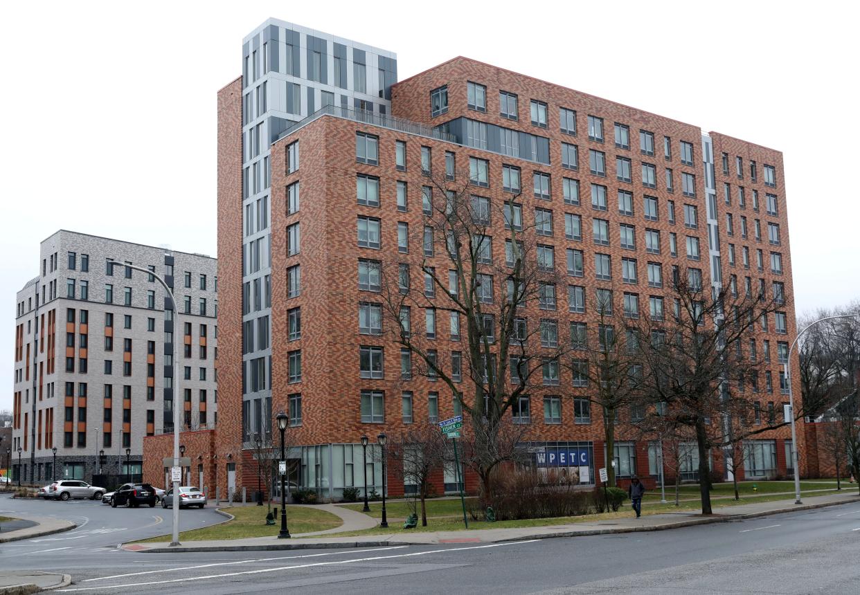 The exterior of 301 Quarropas Street in White Plains, photographed Jan. 5, 2023.