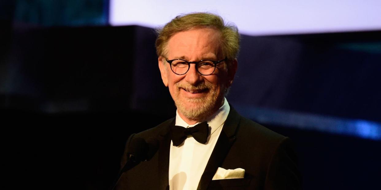 hollywood ca june 09 director stephen spielberg onstage during american film institutes 44th life achievement award gala tribute show to john williams at dolby theatre on june 9 2016 in hollywood california