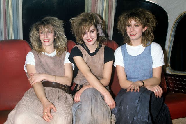 <p>Fryderyk Gabowicz/picture alliance via Getty</p> Bananarama in 1983: (L-R) Sara Dallin, Siobhan Fahey and Keren Woodward