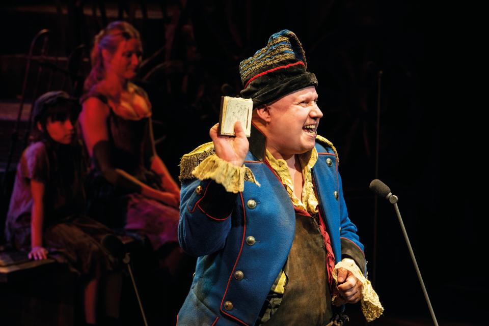 <p>Matt Lucas as Thernadier in the staged concert</p>Handout