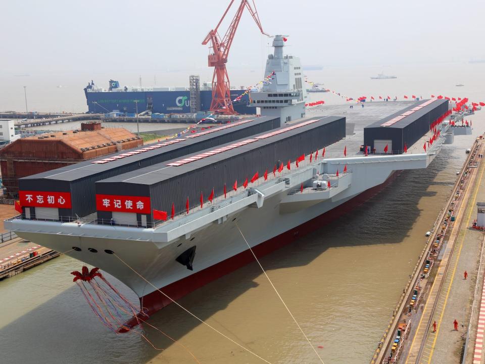 China aircraft carrier Fujian