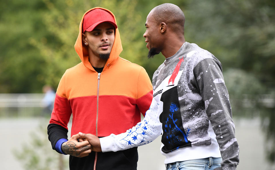 Les Bleus arrivent à Clairefontaine