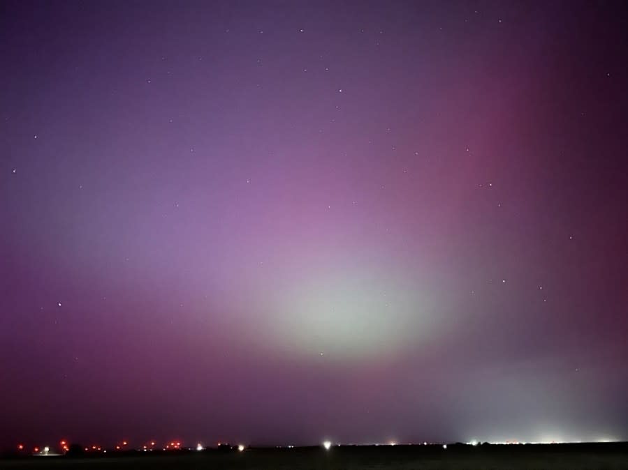 Northern lights in Cimarron on May 10, 2024 (Courtesy: Tim Lane)