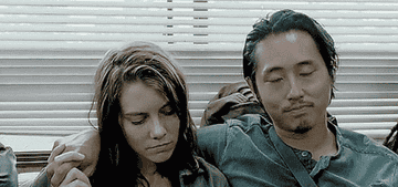 Maggie and Glenn in "The Walking Dead"