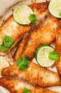 <p>Tilapia lean and inexpensive, making it a great choice for your next weeknight dinner.</p><p>Get the <a href="https://www.delish.com/uk/cooking/recipes/a30493059/pan-fried-tilapia-recipe/" rel="nofollow noopener" target="_blank" data-ylk="slk:Pan-Fried Tilapia;elm:context_link;itc:0;sec:content-canvas" class="link ">Pan-Fried Tilapia</a> recipe.</p>