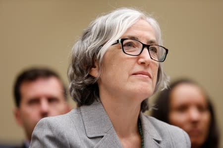 Anne Schuchat, principal deputy secretary of the Centers for Disease Control and Prevention, testifies before a House Oversight and Reform's Economic and Consumer Policy Subcommittee hearing in Washington