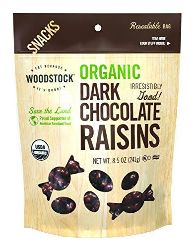 Organic Dark Chocolate Raisins