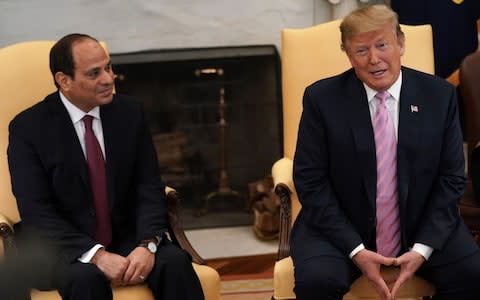 Donald Trump has strongly supported Mr Sisi. - Credit: Photo by Alex Wong/Getty Images