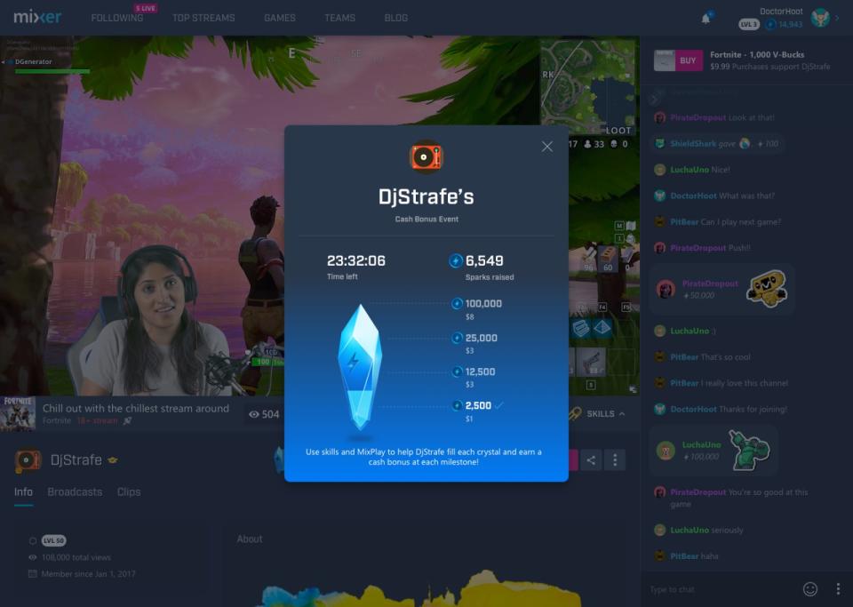 Microsoft's game streaming service and Twitch competitor, Mixer, is entering