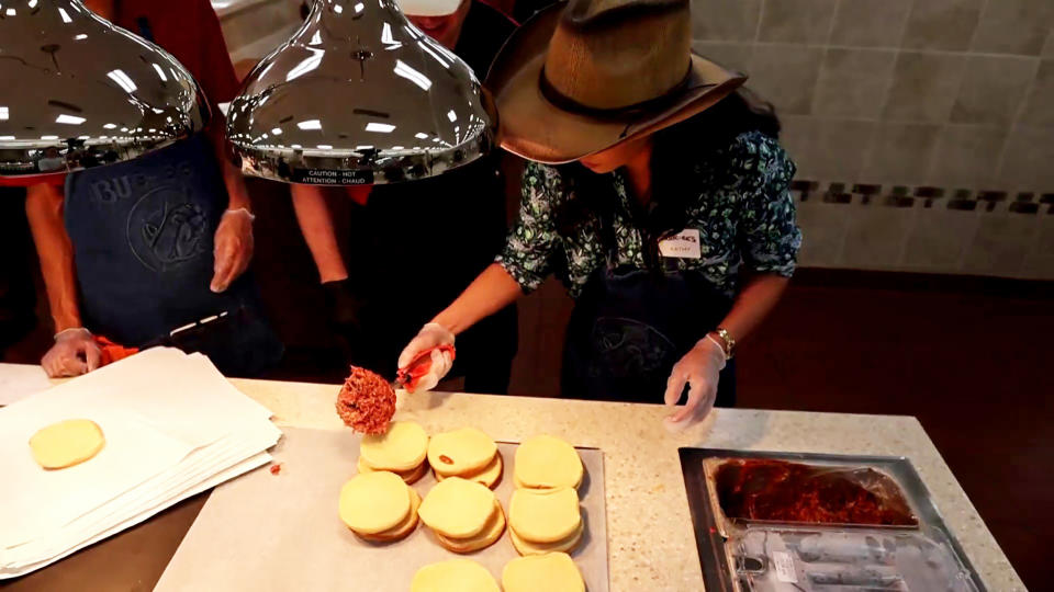 Making brisket sandwiches. (TODAY)