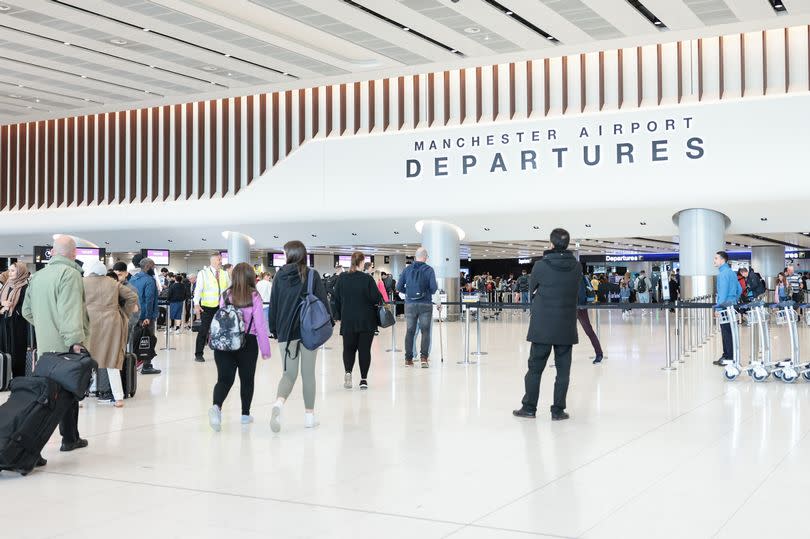 Departures at Manchester Airport