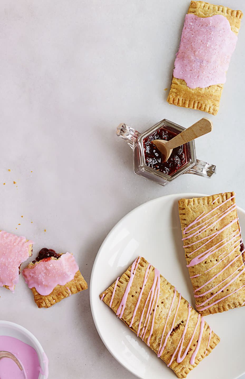 <p>Like the Pop Tarts your mom served you — but luxe. Fill them with raspberry or strawberry jam, whichever she prefers. </p><p><em><a href="https://www.goodhousekeeping.com/food-products/a32686/glazed-berry-breakfast-tarts/" rel="nofollow noopener" target="_blank" data-ylk="slk:Get the recipe for Glazed Berry Breakfast Tarts »;elm:context_link;itc:0;sec:content-canvas" class="link ">Get the recipe for Glazed Berry Breakfast Tarts »</a></em></p><p><strong>RELATED:</strong> <a href="https://www.goodhousekeeping.com/holidays/mothers-day/g4249/mothers-day-desserts/" rel="nofollow noopener" target="_blank" data-ylk="slk:40 Easy Mother's Day Desserts That Double as Gifts;elm:context_link;itc:0;sec:content-canvas" class="link ">40 Easy Mother's Day Desserts That Double as Gifts</a></p>