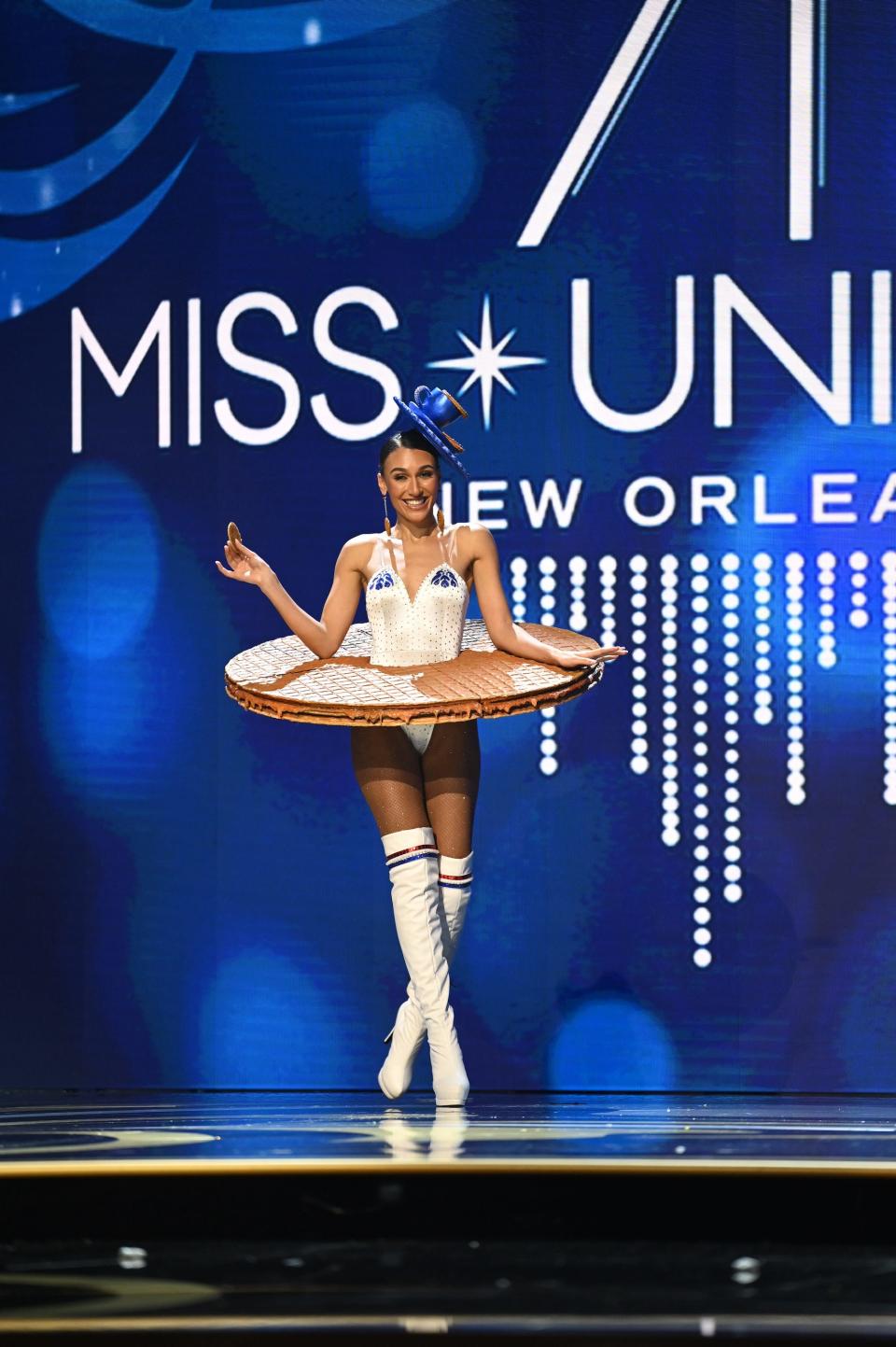 Miss Netherlands in the 2023 Miss Universe Costume Contest.