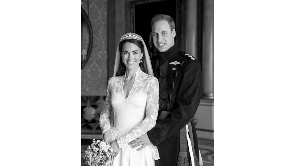 William and Kate shared a previously unseen portrait from their wedding day