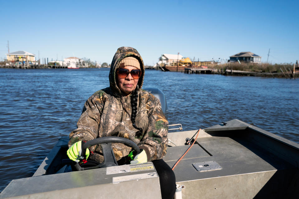 Rosina Philippe, an elder of the Atakapa-Ishak/Chawasha Tribe, grew up in the Grand Bayou Village.