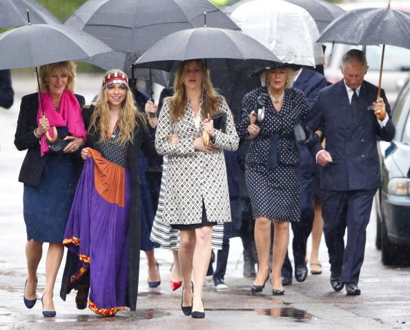 the prince of wales and the duchess of cornwall attended the funeral mark shand