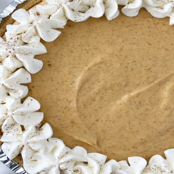 No-Bake Marshmallow Pumpkin Pie