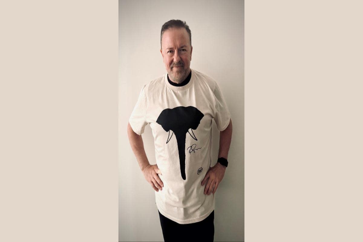 Ricky Gervais designs eco-friendly tshirt for trophy hunting campaign <i>(Image: Ricky Gervais)</i>