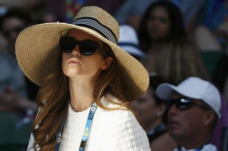 Tennis - Australian Open - Melbourne Park, Melbourne, Australia - 22/1/17 Kim Sears, wife of Britain's Andy Murray, looks on next to his coach Ivan Lendl, during his Men's singles fourth round match against Germany's Mischa Zverev. REUTERS/Thomas Peter