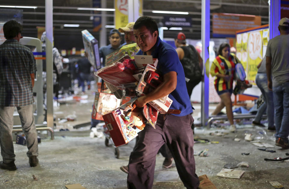 Mexico gas fuel price increase protest looting riot