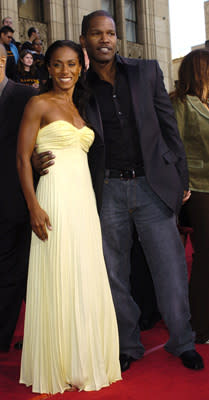 Jada Pinkett Smith and Jamie Foxx at the LA premiere of Dreamworks SKG's Collateral -2004 Photo: