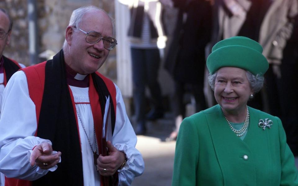 George Carey, the then Archbishop of Canterbury, with Queen Elizabeth II - Paul Grover for The Telegraph