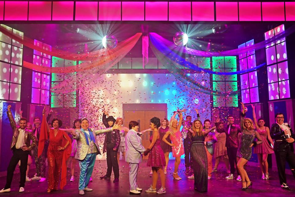 The cast of the musical "The Prom," playing at Titusville Playhouse through Oct. 1, 2023. Visit titusvilleplayhouse.com.