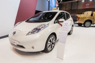 Nissan Leaf electric taxi for Madrid