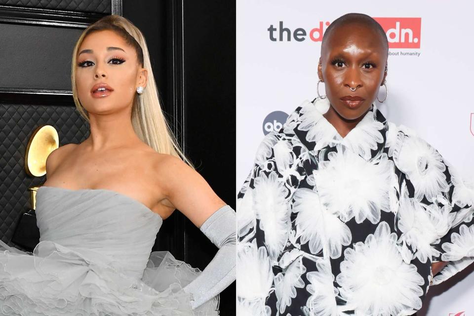 <p>Amy Sussman/Getty ; Rodin Eckenroth/Getty </p> Ariana Grande, Cynthia Erivo