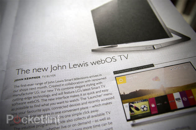 LG's webOS TVs for John Lewis