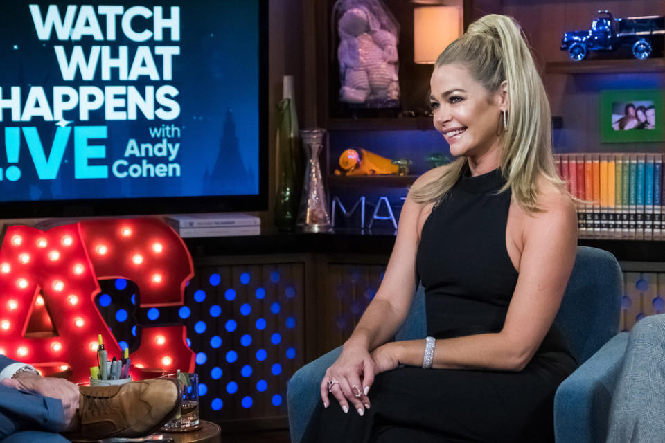 WATCH WHAT HAPPENS LIVE WITH ANDY COHEN — Episode 16122 — Pictured: Denise Richards — (Photo by: Charles Sykes/Bravo)